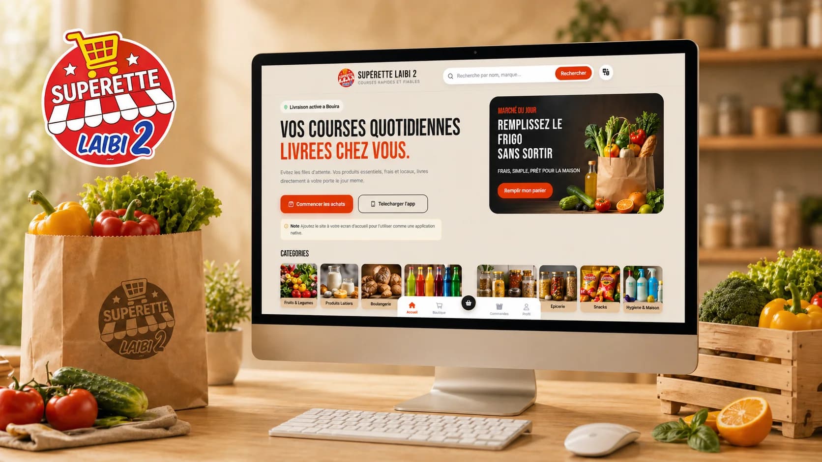 Supermarket Laibi 2 web app project card